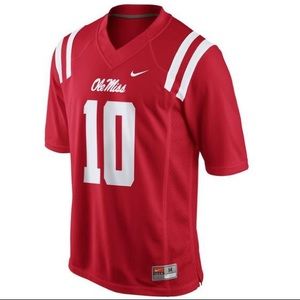 Nike XL red Ole Miss #16 jersey